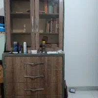 کتابخانه و کمد دراور چهار کشویی