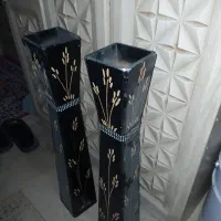 یک جفت گلدان چوبی|صنایع دستی و سایر لوازم تزئینی|تهران, دولتخواه جنوبی|دیوار