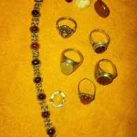 انگشتر و دستبند نقره قدیمی