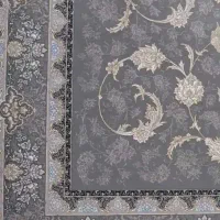 قالی زمینه طوسی  ۱۲۰۰شانه تراکم بالا