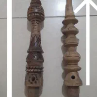 دو عدد تنه قلیان جنس چوب