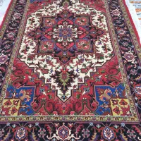 دوجفت فرش دستبافت هریس|فرش|باسمنج, |دیوار