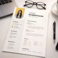 طراحی رزومه حرفه‌ای و فوری