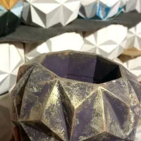 گلدان سه بعدی آکرولیک و ضد آب