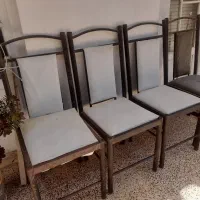 صندلی آهنی ۴ عدد