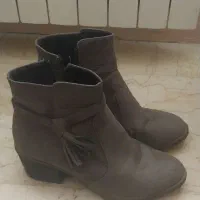 نیم بوت طوسی رنگ
