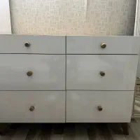 دراور و میز ارایش ۶ کشو با بخش بندی