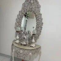 آینه شمعدان سلطنتی بسیار زیبا|بوفه، ویترین، کنسول|لنجان, |دیوار