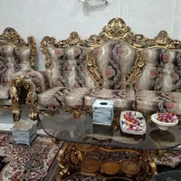 مبل سلطنتی ۹ نفره و جلو مبلی|مبلمان خانگی و میز عسلی|دزفول, |دیوار