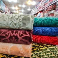 پتو نرمینه کارتنی دو نفره رنگبندی کامل