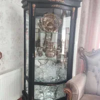 ویترین چوبی|بوفه، ویترین، کنسول|برخوار, |دیوار