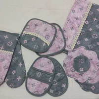 سرویس آشپزخانه دمکنی پیشبند و...|سفره، حوله، دستمال آشپزخانه|نیشابور, هفده شهریور|دیوار