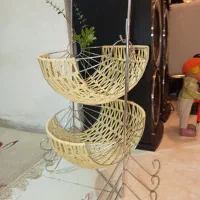 سبد دوطبقه و سبد میوه استیل نو نو|ظروف سرو و پذیرایی|کرج, شهرک شهرداری|دیوار