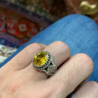 انگشتر نقره سیترین