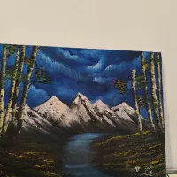 تابلوی نقاشی کار دست با ابرنگ|تابلو، نقاشی، عکس|محمودآباد, |دیوار