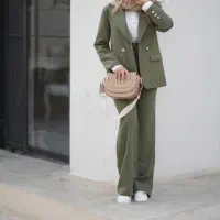 مانتو شلوار کرپ کت کراپ