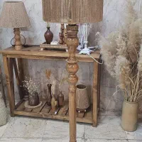 آباژور رو میزی رافیا|چراغ خواب و آباژور|تهران, فلسطین (میدان انقلاب)|دیوار