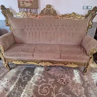 مبلمان 9نفره استیل سلطنتی و میز ناهار خوری 4نفره|مبلمان خانگی و میز عسلی|لردگان, |دیوار