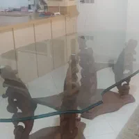 میز نهار خوری ۸ نفره صفحه شیشه ایی