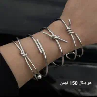 دستبند بنگل استیل رنگ ثابت
