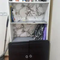 کتابخانه در حد نو یک سال استفاده شده|کتابخانه، شلف، قفسه‌های دیواری|مشکین‌دشت, |دیوار