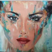 نقاشی رنگ روغن چهره