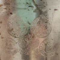 سماور ذغالی برنجی روسی|کلکسیون اشیاء عتیقه|لاهیجان, خمیر کلایه|دیوار