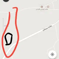زمین باغی قابل ساخت،نرسیده به فارمد کنار جاده اصلی|فروش زمین و ملک کلنگی|مشهد, تبادکان|دیوار