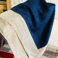 شال  پلیسه  و نخی  خنک