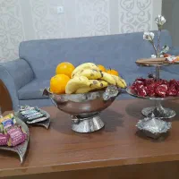 سرویس پذیرایی آلومینیوم برنجی لیلیوم|ظروف سرو و پذیرایی|قم, باجک دو|دیوار