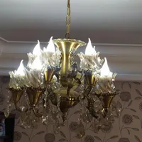 سه عدد لوستر ۱۰شاخه بزنز اصل|لوستر و چراغ آویز|همدان, |دیوار