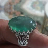 انگشتر زمرد پنجشیر افغان کهربا مصور کلکسیونی|جواهرات|تهران, دولاب|دیوار