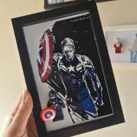 ست کاپیتان امریکا قاب لگویی و فیگور و جاکلیدی