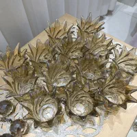 ۱۳ عدد لاله لوستر و اویز همراه لامپ کم مصرف