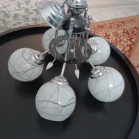 لوستر پنج شعله سالم در حد نو