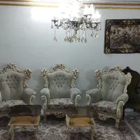 مبل سلطنتی 9نفره|مبلمان خانگی و میز عسلی|نسیم‌شهر, |دیوار