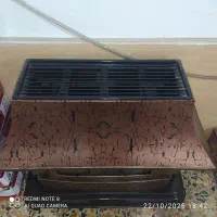 بخاری طرح شومینه هیتا شعله کاملا سالم|بخاری، هیتر، شومینه|رشت, پل تالشان|دیوار