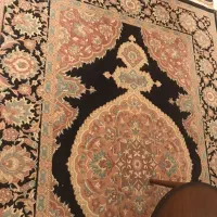 دو تخته فرش ماشینی طرح ابریشم