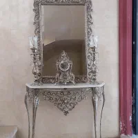 آینه شمعدان برنجی|آینه|برخوار, |دیوار