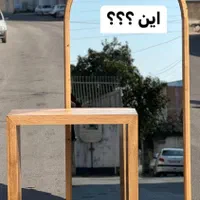 آینه قدی چوبی با طرح دلخواه|آینه|قم, شاه ابراهیم|دیوار