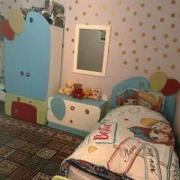 سرویس تخت و کمد کودک برند بهار نارنج