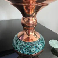 جام مسی فیروزه کوبی ۴۰سانتی|صنایع دستی و سایر لوازم تزئینی|تهران, کوهک|دیوار