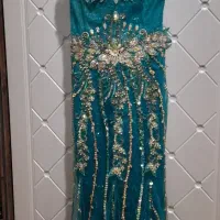 لباس مجلسی پولکی و توری