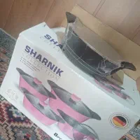 سرویس قابلمه۸پارچه مشکی چدن گرانیتی