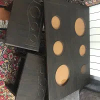 میز ۵ تیکه جلومبلی/معاوضه با بخاری کوچک|مبلمان خانگی و میز عسلی|کرمان, |دیوار