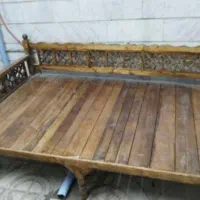 تخت سنتی چوبی نونو ۲ ماه استفاده شده|تخت و سرویس خواب|تهران, شهرک شریعتی|دیوار