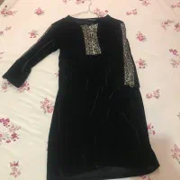 پیراهن مخمل میدی