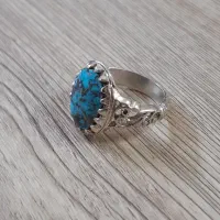 انگشترهای نقره فیروزه نیشابوری|جواهرات|سمنان, |دیوار