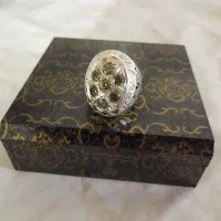 انگشتر نقره جواهری موزانایت معاوضه با سکه جمهوری