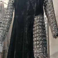 دن مجلسی سایز ۳۶ مخمل و گیپور